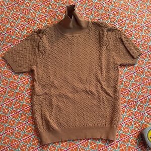 Zara Women's Beige Turtleneck Sweater